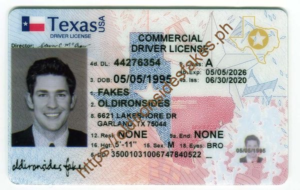 Texas Driver License(New TX O21 CDL 2020)