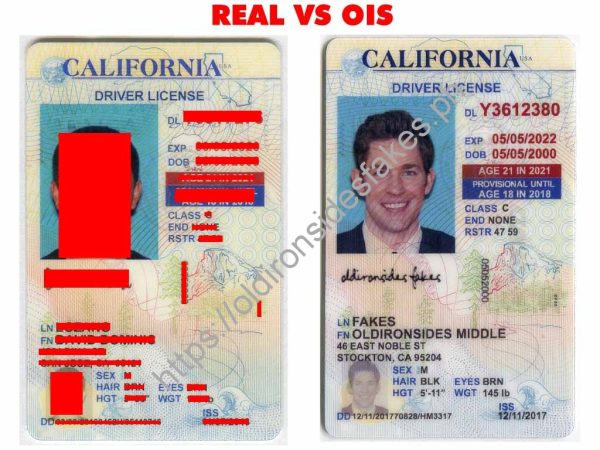 California Driver License (Old CA U21)