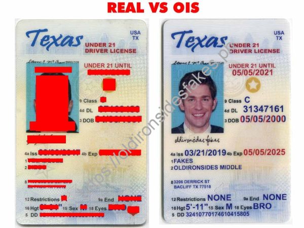 Texas Driver License(Old TX U21)