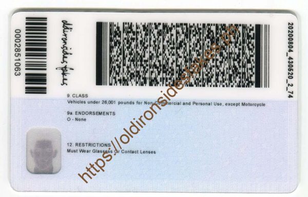 Washington DC Driver License(DC) - Image 4