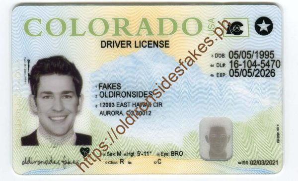 Colorado Driver License(New CO 2020)