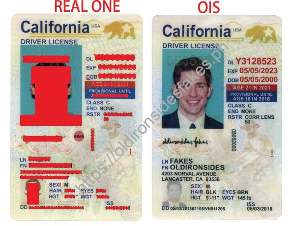 California Driver License(New CA U21)